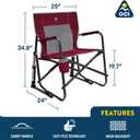 GCI Outdoor Freestyle Rocker Outdoor Rocking Chair with Beverage Holder