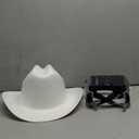 Jackson Safety Cowboy Hard Hat - Non-Vented, Full Brim, 4-Point Ratchet Suspension Safety Helmet for Men & Women - ANSI Z89.1 Class E & OSHA Compliant - Made in USA (Whit)