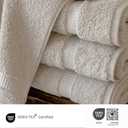SALBAKOS 100% Turkish Cotton Bath Mat Towel Set of 2 Piece | 20x34 in Large Bath Mats | Luxury Hotel Quality, Thick, Absorbent, Quick Dry Bathmats for Bathroom & Toilet (Stone, 2 Bath Mats)