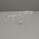 Large Congrats Grad Neon Sign Class of 2025 Sign Decor Congrats Grad Light up Decor LED Grad Congratulation Gift for Graduation Ceremony Party Backdrop Celebration(Congrats)