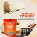 52USA Boba Tapioca Pearls 2.2LB, Finest Bubble Tea Pearl, Quick Cook Black Plearls for Milk Tea, Smoothies, Desserts and Drinks (Pack of 2)