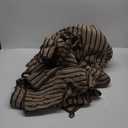 4 Piece Brown Cabana Stripe Large Bath Towels Oversized Bath Sheet Super Soft Breathable Jumbo Bathroom Towels Highly Absorbent Shower Towel Quick Dry Beach Chair Towel Spa Gym Hotel Towel Set