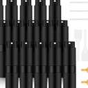 Beieverluck 15 Pieces 8ML Travel Perfume Atomizer Refillable Perfume Bottle Portable Cologne Sprayer for Perfume Women Men, Black
