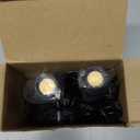 SUNVIE 2 Pack Spot Lights Indoor, 3W Plant Uplights Indoor with 10 FT Plug Cord, 3000K/4000K/5000K Adjustable Dimmable Floor Spotlight Lamp, 120V LED Uplighting for Artwork Wall Accent Lighting (Black)