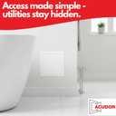 Access Panel for Drywall - Wall & Ceiling Plumbing and Electrical Hinged Access Door - Heavy-Duty Plastic - White - PA-3000 14 x 29 Inch
