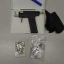 Reusable Ear Piercing Gun Kit, Professional Ear Piercing Machine with Stainless Steel Piercing Earrings Studs, Crystal Earrings for At Home Salon Earlobe Cartilage Helix Tragus Piercing Tool Set (Black)