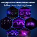 WLJH 74 Led Bulb Dash Lights Extremely Bright T5 2721 18 37 286 Wedge PC74 Twist Socket Automotive Instrument Panel Gauge Light Kits Dashboard Cluster Shift Bulbs Purple Pack of 20