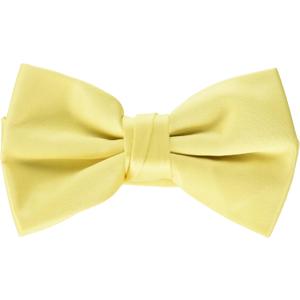 STACY ADAMS mens Satin Solid Bow TieBow Tie (One Size, Banana)