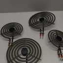 5304430149 5304430150 Black Porcelain Drip Pan Set & MP22YA Electric Range Burner Element Unit Set by Cenipar-Compatible with Frigi-daire Ken-more Cros-ley Tap-pan Range Oven/Stove