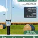 Hay Moisture Tester, Portable Hay Moisture Meter, Hay Bale Moisture Tester with Dual Probe, Forage Moisture Tester with Automatic Temperature Compensation for Alfalfa, Forage, Orchard Grass, Bales