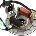 2 Coil Ignition Magneto Stator Plate Replacement for Taotao Kazuma Meerkat Mini Falcon scooter compatible with125cc 110cc 90cc 70cc 50cc dirt bike