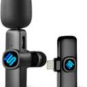 Wireless Lavalier Microphone for iPhone, Premium Lapel-on Mic with 80ft Distance of Ultra-Clear Pick-up Voice and Noise-Canceling for Tiktok, YouTube, Recording, and Vlogging(1RX&1TX)