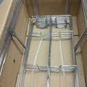 6 Pack - Professional Fixed Chafing Wire Rack: Heavy Duty Plated Steel Chafer Stand for Full Size & Half Size Steam Table Pans, Industry Compatible, Stackable for Catering & Banquets