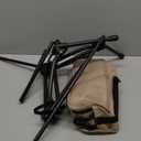 Lightweight Camping Chairs with Adjustable Height, Portable Camping Chairs for Adults with Carry Bag and Side Pockets, Folding Chairs for Outside for Camping, Beach, Fishing, Trip, Picnic (Khaki)