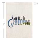 Aloha Summer Garden Flag Vertical Double Sided, Hawaii Beach Flag Yard Outdoor Decoration Small Garden Flag 12.5 x 18 Inch