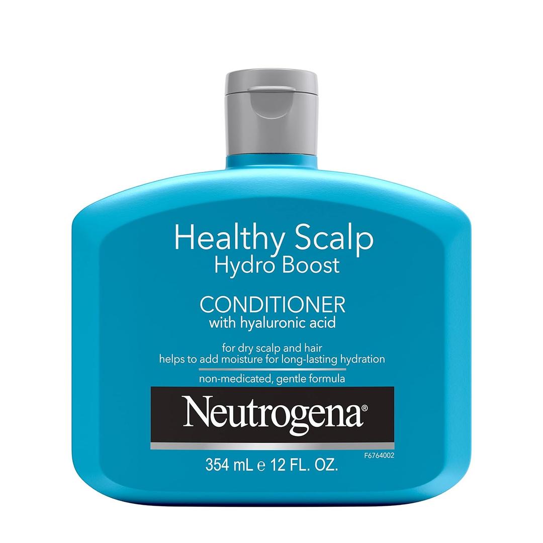 Neutrogena Moisturizing Healthy Scalp Hydro Boost Conditioner for Dry Hair and Scalp, with Hydrating Hyaluronic Acid, pH-Balanced, Paraben & Phthalate-Free, Color-Safe, 12 fl oz (12 Ounce (Pack of 1))