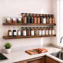 RICHER HOUSE 48Inch Long Floating Shelves, 12" Deep Rustic Wood Wall Shelf