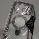 LXK Magnetic Invisible Stand for iPhone 17 Pro Max Case 6.9" Compatible with MagSafe, Military-Grade Protection, with Camera Protector, Clear Scratch-Resistant Back Cover for 17 ProMax, Pink