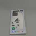 Magnetic for iPhone 13 Pro Max Case with Privacy Screen Protector & Full Camera Cover,[Non-Yellowing] Plating Glossy Soft Shockproof Clear Phone Case Women Girls for 13 ProMax,Gold