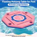 Brobear Floating Table for Pool,32 Inch Waterproof Double Sided Game Tray