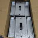 10 PCS 6x6 Post Base for Concrete, Adjustable Aluminum-zinc Plated Steel Deck Post Anchor Base for 5.5x5.5 Wood, Post Base Holder with 1" Standoff for Deck Gazebo Pergola PorchIncludes Screws