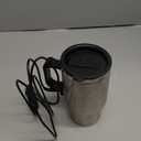 12V Car Heating Cup Heated Mug, 450ml Stainless Steel Travel Electric Coffee Cup 14oz. Insulated Heated Preservation Thermos Mug, Car Kettle for Heating Water, Coffee, Milk, Tea