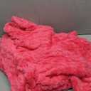 Puncuntex Hot Pink Throw Blanket 50"×60" inches Gifts for Mom Fuzzy 3D Jacquard Decorative Flannel Fleece Super Soft Plush Cozy Blanket for Couch Sofa Chair Lightweight