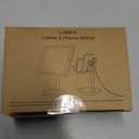 LISEN Cell Phone Stand Phone Holder for Desk Office Decor, Office Desk Accessories Women PC Gaming Essentials iPhone Stand Gadgets Men Gifts for Mom Fit OtterBox Case Switch iPad Air Tablet 4-10 in (BLACK)