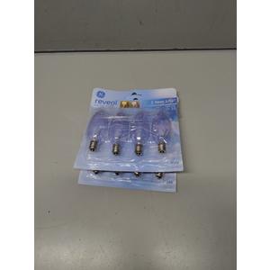 GE Reveal Light Bulb Soft White 60 W 455 Lumen E12 Candelabra Base 8 Bulbs, 2 Pcs