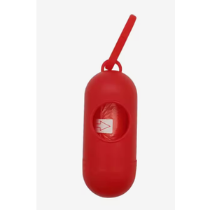 Pet Poop Bag & Carrie, Red (Pack of 2)