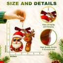 2 x 67 Christmas Ornament - 67 Ornaments for Christmas Tree 2025 - Funny 6 7 for Teens, Kids - Viral Xmas Acrylic Decoration, Teen Girls Trendy Stuff - Meme Funny White Elephant Gifts (67 Santa Reindeer)