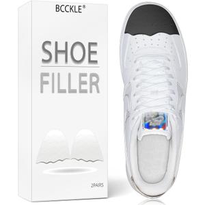 Shoe Fillers Inserts for Loose Shoes - Anti Slip Toe & Heel Pads with Ergonomic Design | Adjustable Insoles for Big Shoes Prevent Heel Slippage | Unisex Comfort