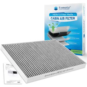 Certified MERV 13 Cabin Air Filter with Activated Carbon, CF9597A for Dodge Caravan 2001-2007, Grand Caravan 2001-2007, Chrysler Voyager 2001-2003, Town & Country 2001-2007, Pacifica 2004-2008