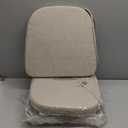 AAAAAcessories DShaped Chair Cushions, 2" Thick Dining Chair Pads with Ties and Removable, MachineWashable Cover, 17" x 16", Set of 4, Oatmeal Beige