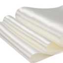 Ivory Satin Ribbon 6 Inch, Continuous 27 Yards/roll Solid Wide Ribbon for Wedding Chair Sashes Mother's Day Decor Cutting Ceremony Grand Opening Bows.