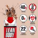 Lean Body Ready-to-Drink Chocolate Protein Shake, 40g Protein, Whey Blend, 0 Sugar, Gluten Free, 22 Vitamins & Minerals, LABRADA, 17 Fl Oz (Pack of 12)