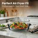 Crisper Rack for Ninja Crispi Air Fryer FN101 and Ninja Crispi Pro AS101, 304 Stainless Steel Replacement Tray for 6QT & 4QT & 2.5QT Glass Containers, Ninja Crispi Accessories, Food Grade(Wavy Design)