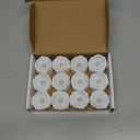 Homemory 12Pcs Timer Tea Lights, Flameless Flickering Auto Tea Lights Battery Operated, Auto-On 6 Hours and Off 18 Hours Everyday, Batteries Included, Long-Lasting, White Base, No Remote