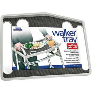 North American Health +Wellness Walker Tray, Gray, 1 Count (Pack of 1)