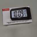 Timex Alarm Clock with Temperature Sensor and Large Display, Battery Operated for Bedroom Runs on 3 AAA Batteries (T108BC) (T108)