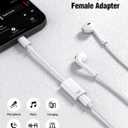 USB C to Lightning Headphone Audio Adapter, Type C Male to Female Lightning Earphone Converter with Charge/Data Transfer, Compatible with iPhone 17/16/15 Plus/Pro/Max, iPad Pro/Air, MacBook, 5 Pack