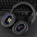 Sheepskin Replacement Earpads for WH-1000XM5 Headphones - Durable Black/Purple Cushions