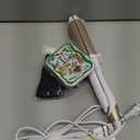 Dual-Voltage Curling Iron: 110V-240V 1 1/2 Inch Ceramic Wide Barrel 2-in-1 Curling Iron for Chin Length Hair - Europe Travel for Soft Curls with Clamp (Gold)