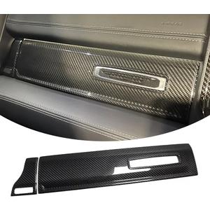 Jogon Carbon Fiber Dash Passenger Panel Cover Trim for Dodge Ram 1500 TRX