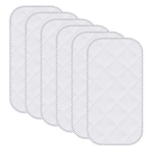 Sunny zzzZZ 6 Pack Baby Waterproof Changing Pad Liners - Quilted Thicker Ultra Soft Changing Table Cover Liners - Durable & Easy to Clean - White - 23" x 11"