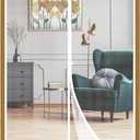 Yotache White Magnetic Screen Door Fit Doors 30 x 80, Screen Size 32" x 81" Heavy Duty for Home Apartment Door with Full Frame Hook&Loop Strip
