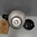 Ideus 16 oz Insulated Coffee Mug with Handle and Lid, Double Wall Stainless Steel Vacuum Thermal Coffee Mug, Travel Coffee Cup Thermal Cup for Home and Office, Avocado Green