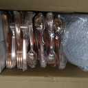 GATHER 700PCS Clear Rose Gold Plastic Plates 100 Guest for Wedding Party