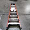 Louisville Ladder 8-Foot Fiberglass Step Ladder, 375-Pound Load Capacity, Type IAA, FS1408HD