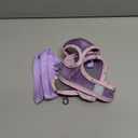 Petank Dog Harness for Small Medium Dogs No Pull, Puppy Harness and Leash Set, Mesh Adjustable Breathable Light Vest for Walking, Running, Training. (Purple, S)